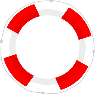 Lifebuoy, red and white swimming ring