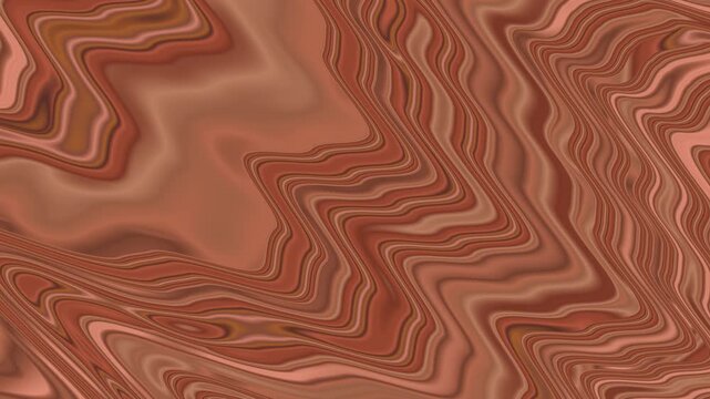 Earthy Copper Agate Topo Line Loop - Warm Bronze Marble Swirl Background