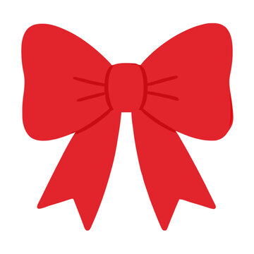 Cute Ribbon Bow Simple Clipart
