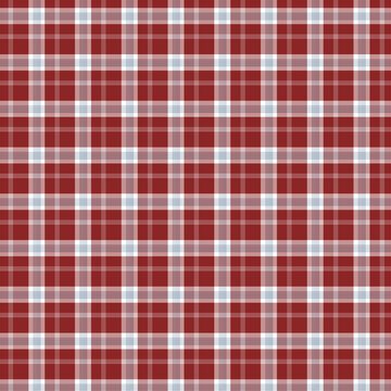 Red Plaid Pattern Seamless Tartan Grid Background
