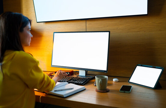 Designer Using Mockup Screens