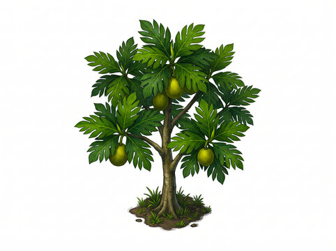 Tropical Breadfruit Tree
