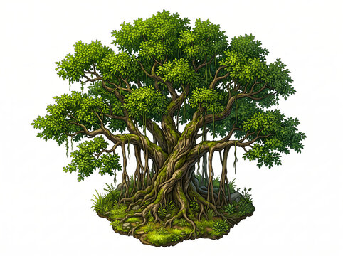 Tropical Bayan Ancient Tree