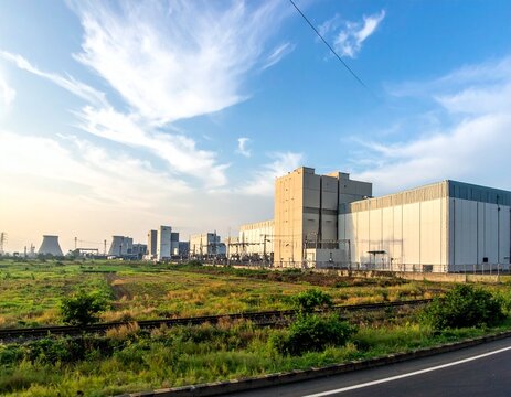 Expansive Indian data centre facility featuring modern architecture across a vast industrial setting, symbolizing technology, connectivity and digital growth.