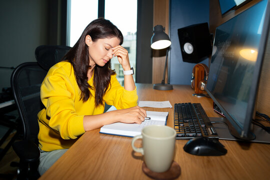 Stressed Woman at Work
