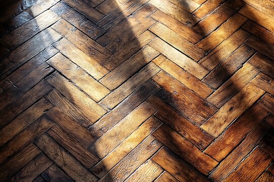 Herringbone Wood Floor Texture.