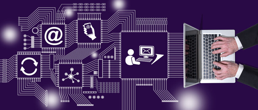 Concept of email marketing