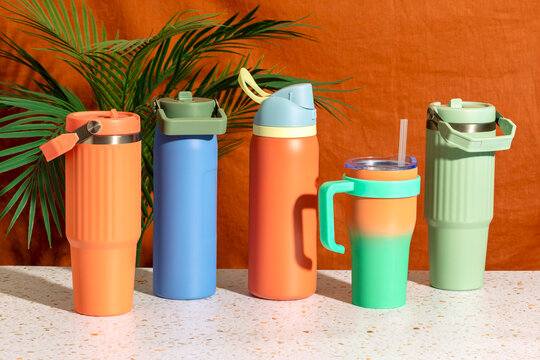 Colorful tumblers