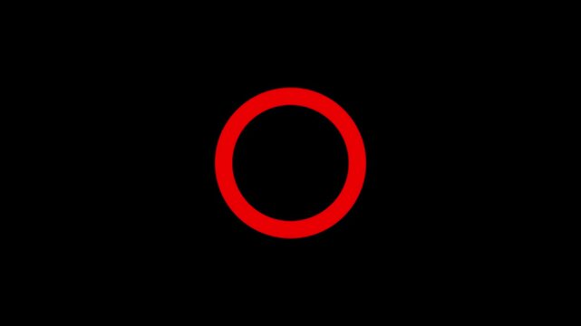 Circle loading animation with Black background abstract Circle Loading icon animation.