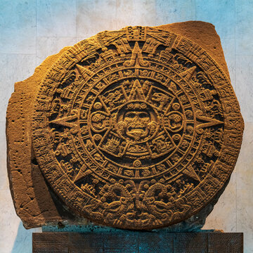 Aztec Calendar in Mexico City, Mexico.