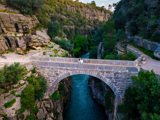 Obraz premium Explore the stunning landscapes of Koprulu Canyon National Park in scenic Turkey