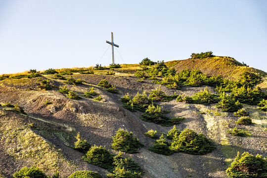 Iles de la Madeleine Croix sur la butte Ronde