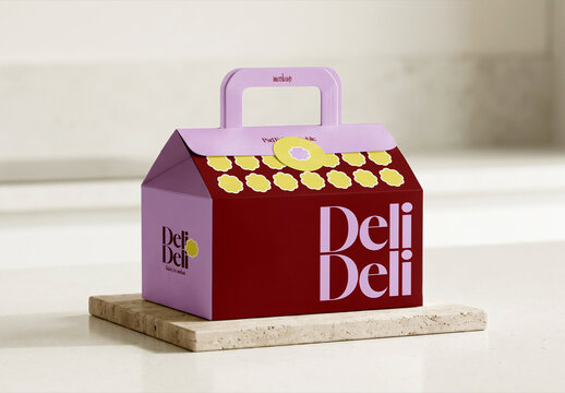 Bakery Gable Box Mockup