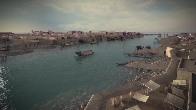 3D rendering of mohenjo daro 