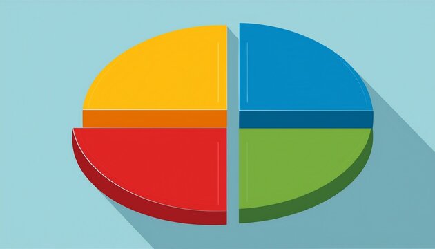 pie chart infographic vector