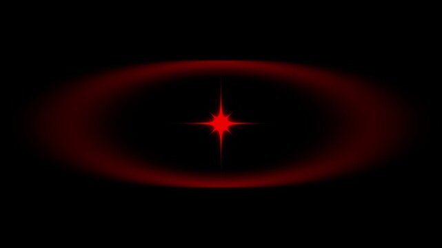 Sparkle star circle burst animation with red glowing doodles, twinkling flash effects, ellipse explosion, shiny firework christmas holiday visuals, on black background, 4K