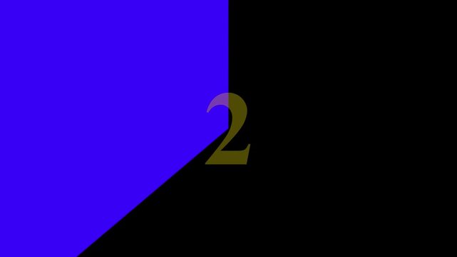 Minimalist High-Contrast Countdown Timer (1&ndash;3) | Motion Graphics Template