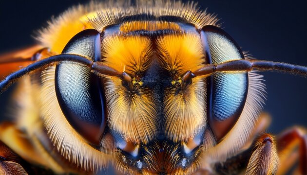 extreme magnification solitaire bee megachilidae