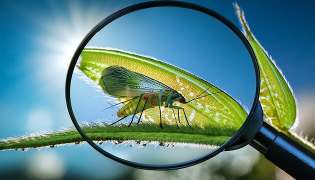 extreme magnification lacewing pest control