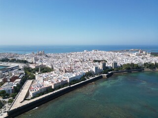 Cadiz city aerial view showcasing historic spanish architecture © Tororio Stock