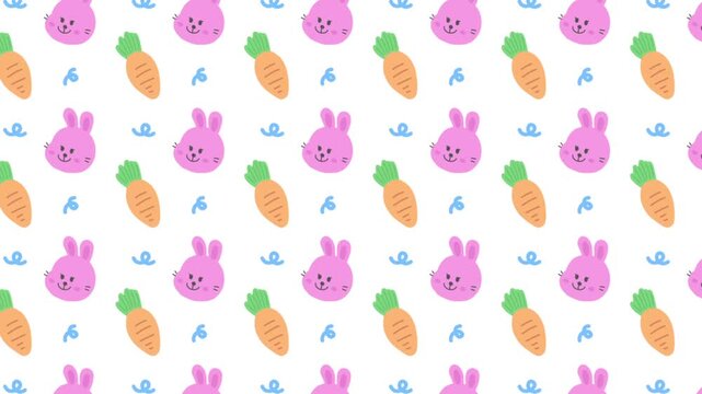 seamless pattern with rabbits
