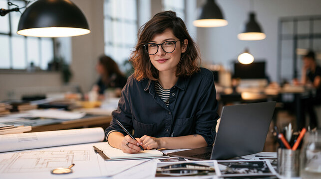 Real estate marketing coordinator automatically preparing different property follow-up campaigns for buyers and renters, architectural plans and property photos around