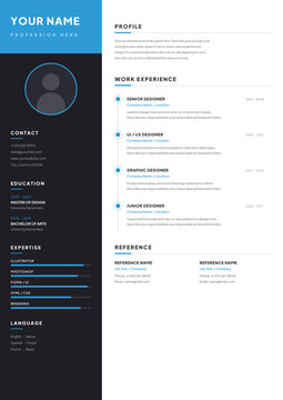 Minimal Professional Resume CV Template