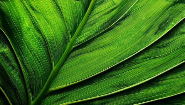 green leaf texture background top view close up baner