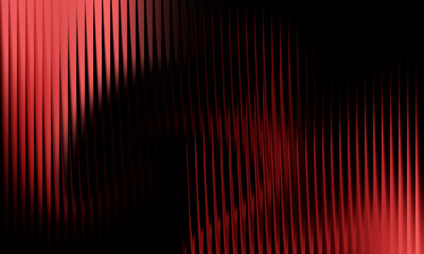 Abstract red dark wavy stripes motion background seamless loop, for energetic visual projects.