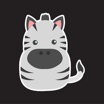 Zebra-Sticker