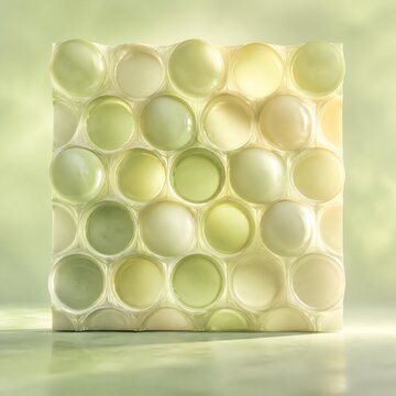 Bubble wrap enlarged architectural relief