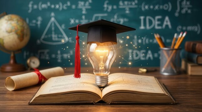 Idea and knowledge concepts for learning in school or university with mathematics and technology elements.