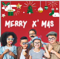 Fototapeta premium Merry X'mas Christmas Celebration Concept