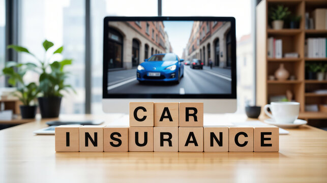 Car insurance policy coverage optimization and vehicle protection calculator icon for automotive accident compensation claim review or online auto transport safety agreement management