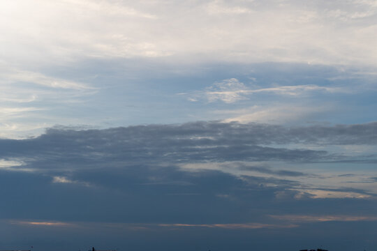 Natural Sky and Cloud Background with Atmospheric Cloudscape