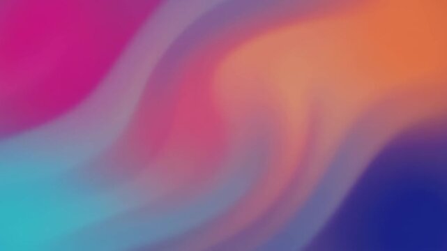 Abstract fluid motion with vibrant color gradients and swirling patterns