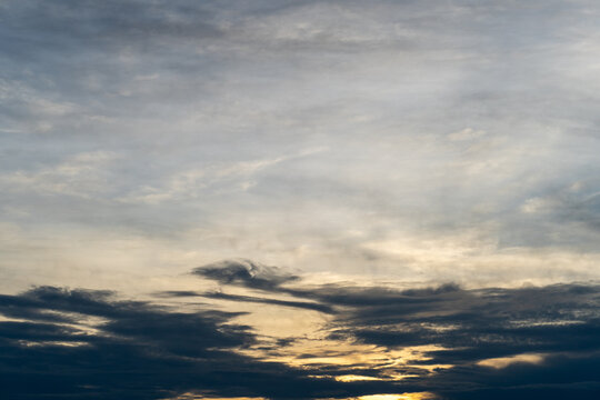 Natural Sky and Cloud Background with Atmospheric Cloudscape