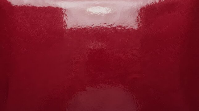 Glossy red textured surface with abstract light reflections