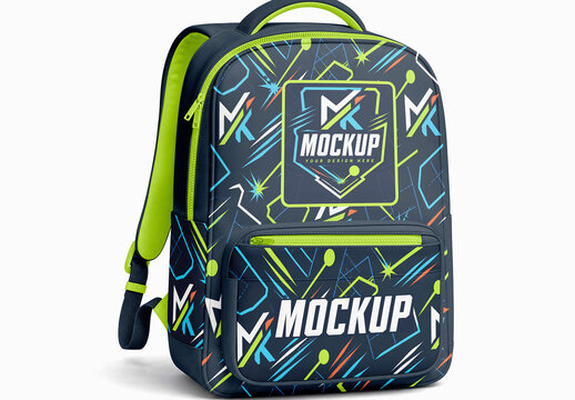 Backpack Front View Mockup