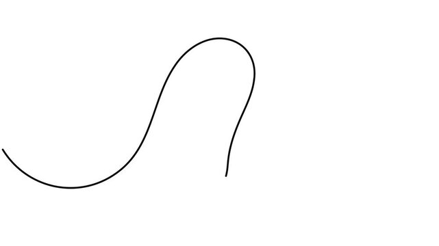 Animated of creative confusion question mark icon sign continuous one line drawing moving on white animation