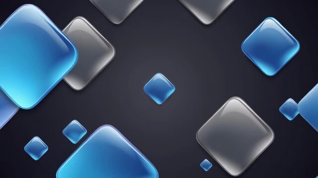 abstract fluid shapes morphing in dark space animation