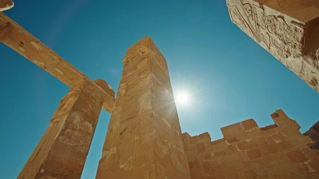 Carved Pillars of the Festival Hall of Thutmose III, Karnak