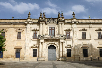 Fototapeta premium The Royal Tobacco Factory building in the historical center of Seville city