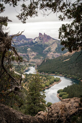 Fototapeta premium Scenic view of Piedra Parada in Chubut Argentina 2024