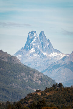 Mount Tres Hermanos in Patagonia Argentina during year 2024