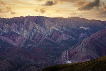 Fototapeta premium Serrania de Hornocal colorful mountain range in Argentina 2024