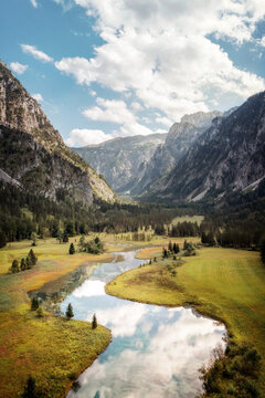 Stunning alpine landscape in Trag?? Green Lake Austria 2024