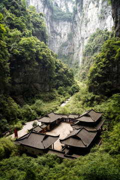 Three Gorges Gorge Wulong Karst National Geology Park in China 2024