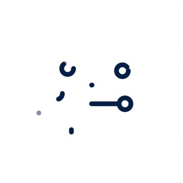Animated Artificial Intelligence Brain Icon on White Background