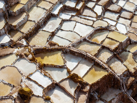 Salineras de Maras salt evaporation ponds in Peru 2025